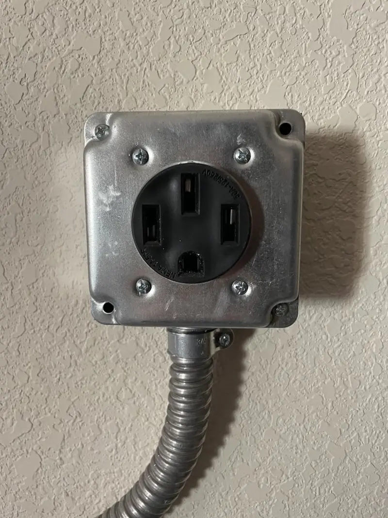 NEMA 14-50 outlet installed for Electrical Panel Upgrade in Bayonet Point